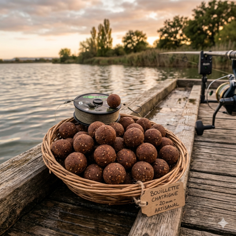 Lire la suite à propos de l’article 🌰 Nouveauté : Découvrez la bouillette Châtaigne, le nouvel aimant à carpes !